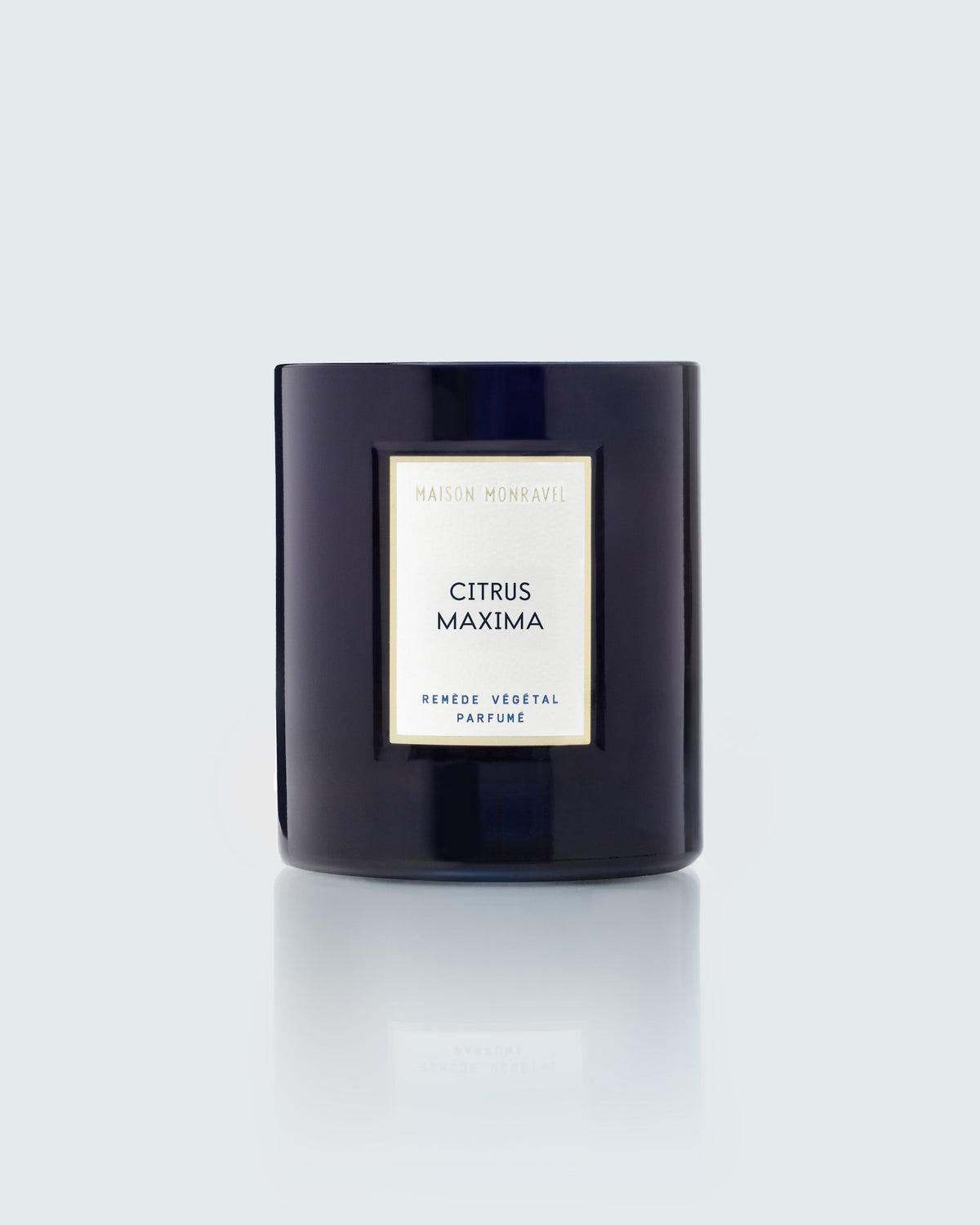 Bougie Signature Citrus Maxima de Maison Monravel, en cire végétale de colza