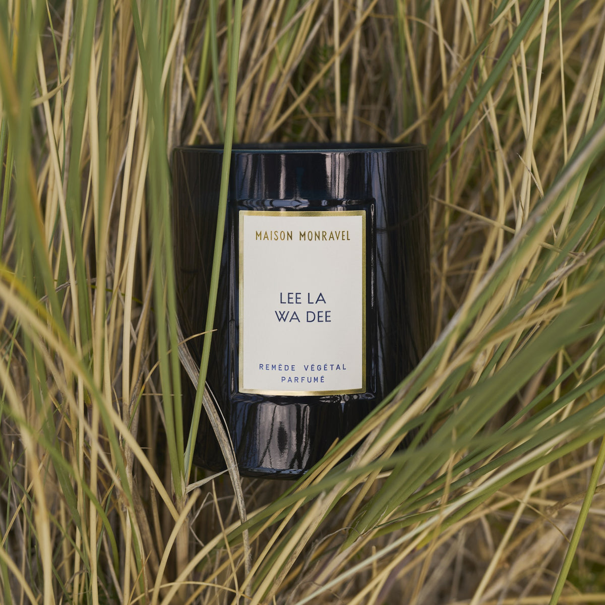 Bougie Lee La Wa Dee dans les herbes hautes des dunes