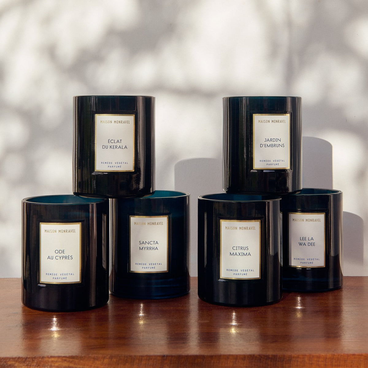 Les six bougies botaniques Maison Monravel